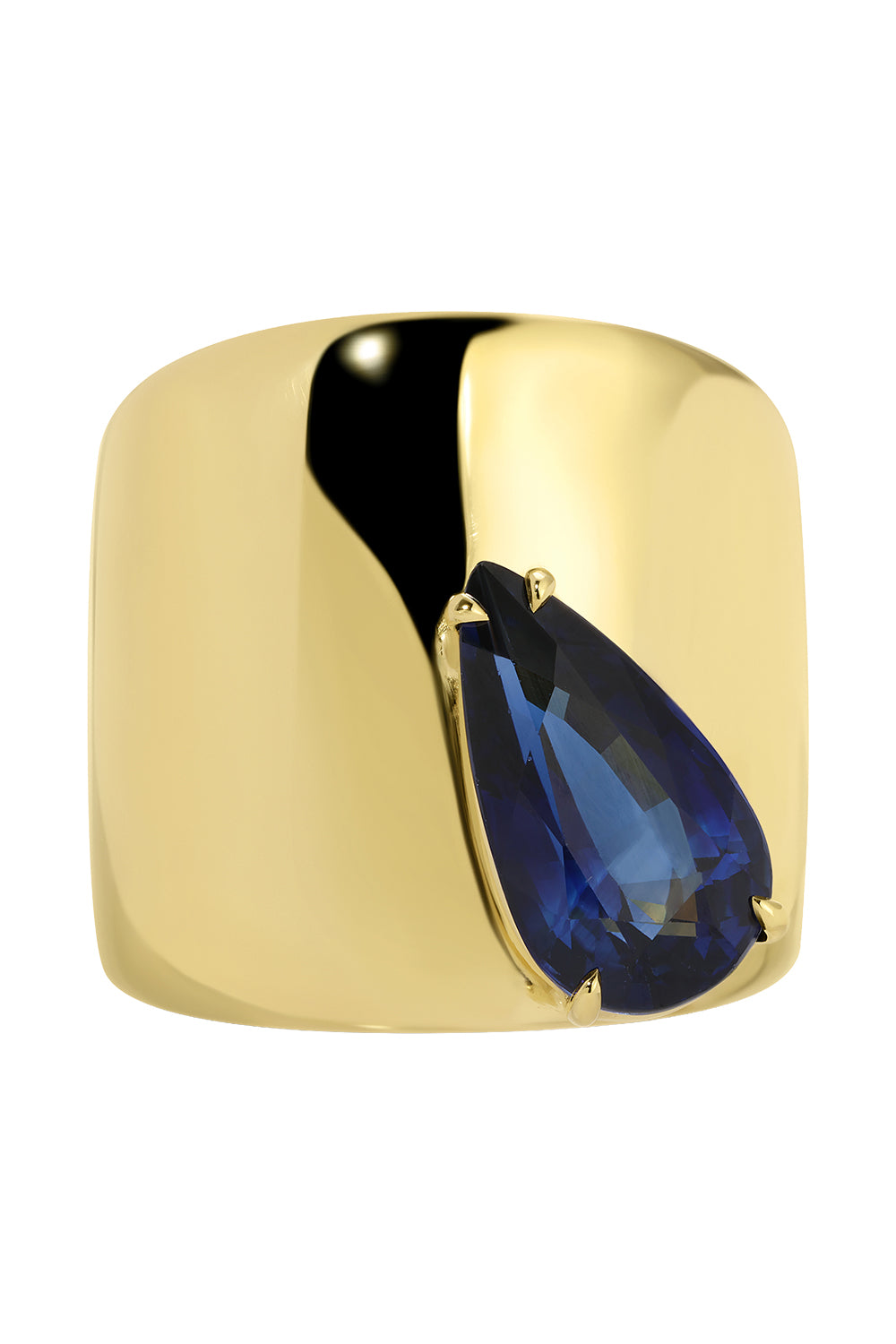 Blue Sapphire Galaxy Ring