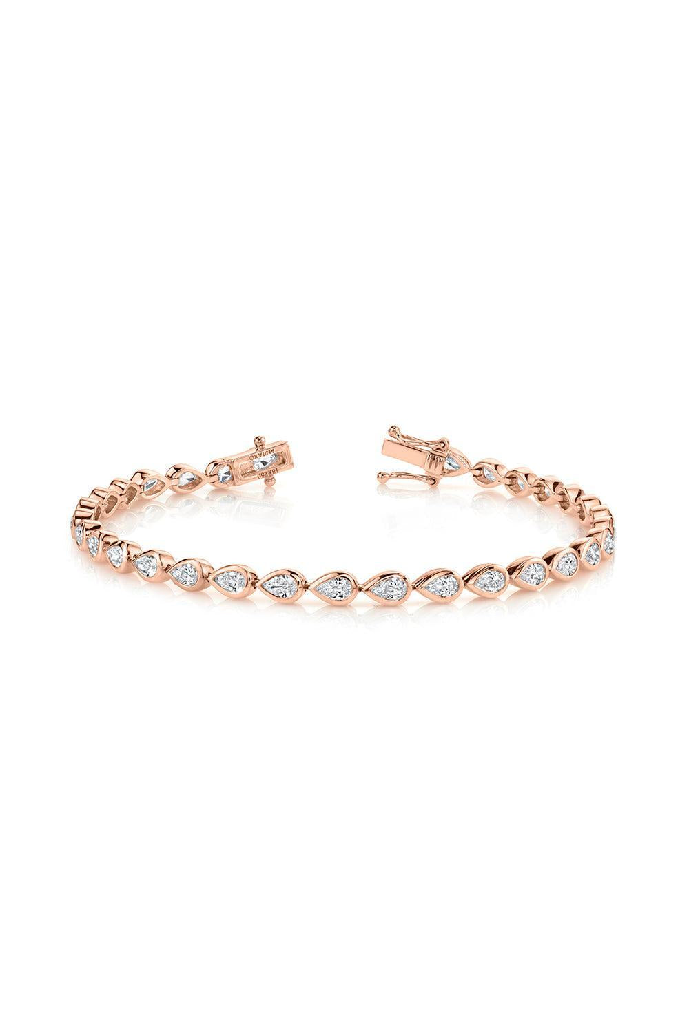 Pear Diamond Tennis Bracelet