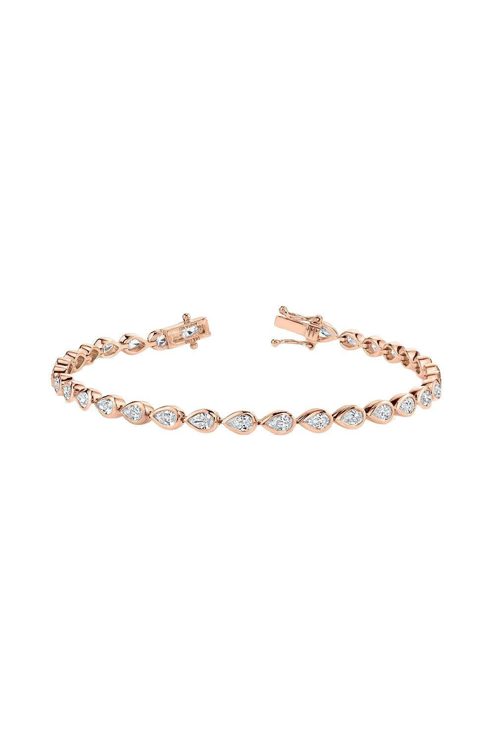 Pear Diamond Tennis Bracelet