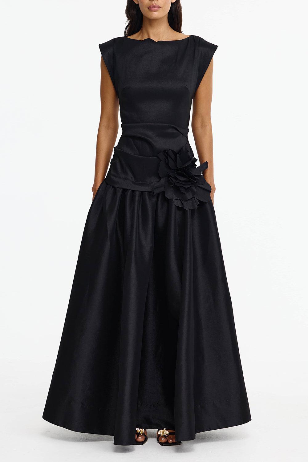 Delph Maxi Dress-BLACK-4-CLOTHINGDRESSCASUAL-ACLER