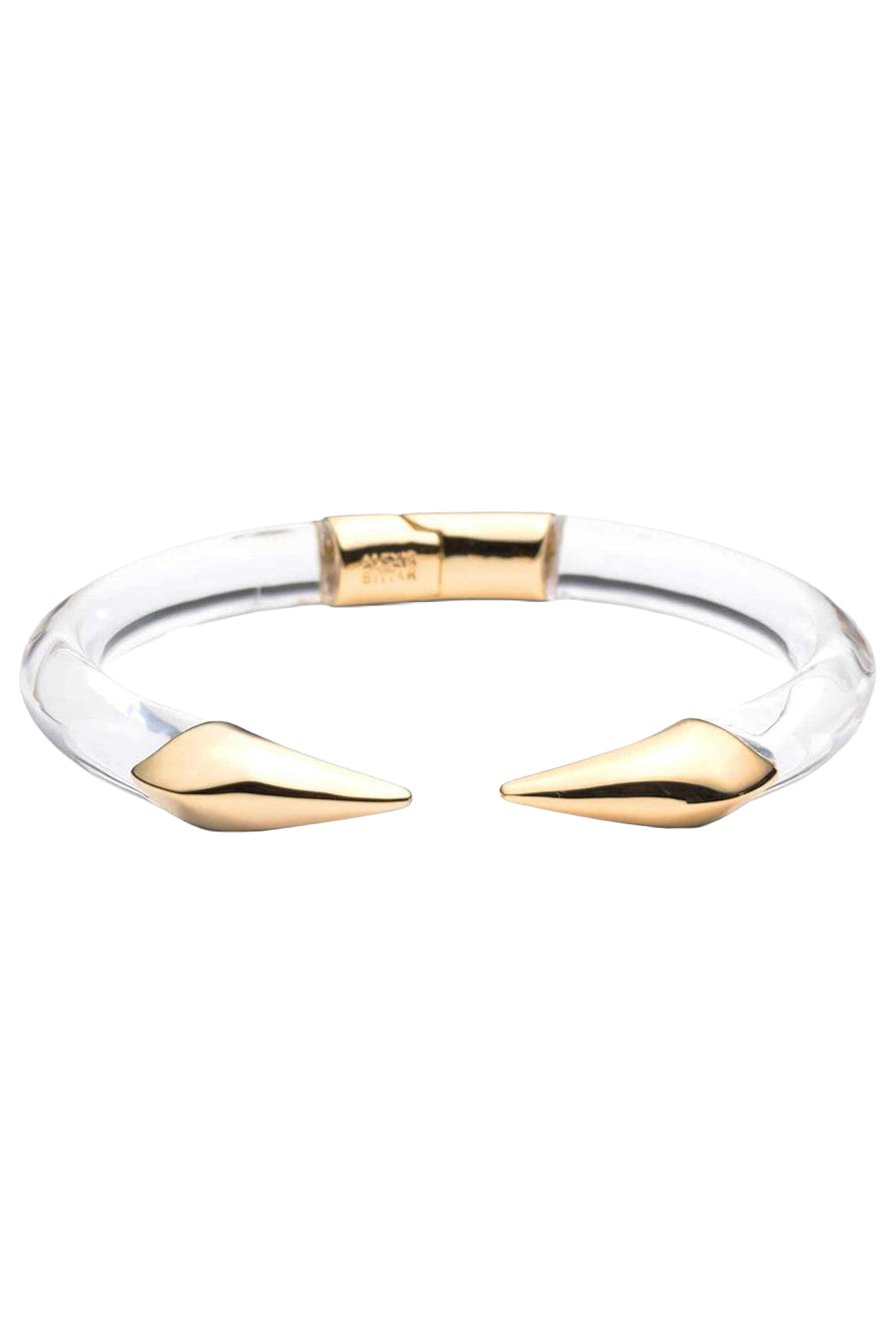 Lucite Mirrored Pyramid Brake Hinge Bracelet