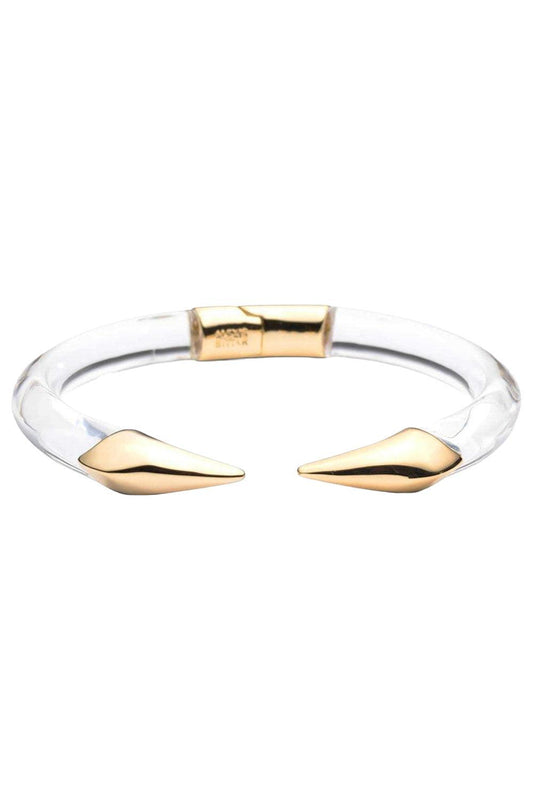 Lucite Mirrored Pyramid Brake Hinge Bracelet-CLEAR-JEWELRYBOUTIQUEBRACELET O-ALEXIS BITTAR