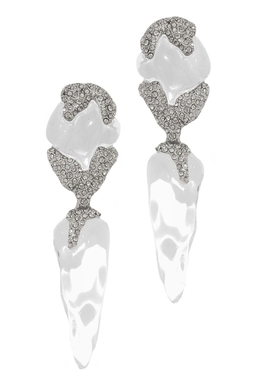 Lucite Silverlake Post Drop Earrings