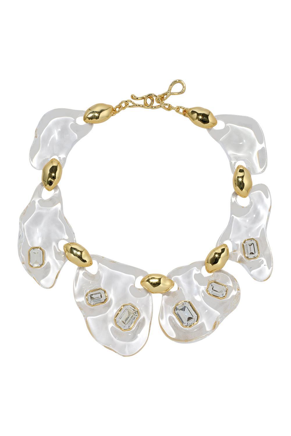 Liquid Lucite Crystal Pebble Necklace-YELLOW-JEWELRYFINE JEWELNECKLACE O-ALEXIS BITTAR