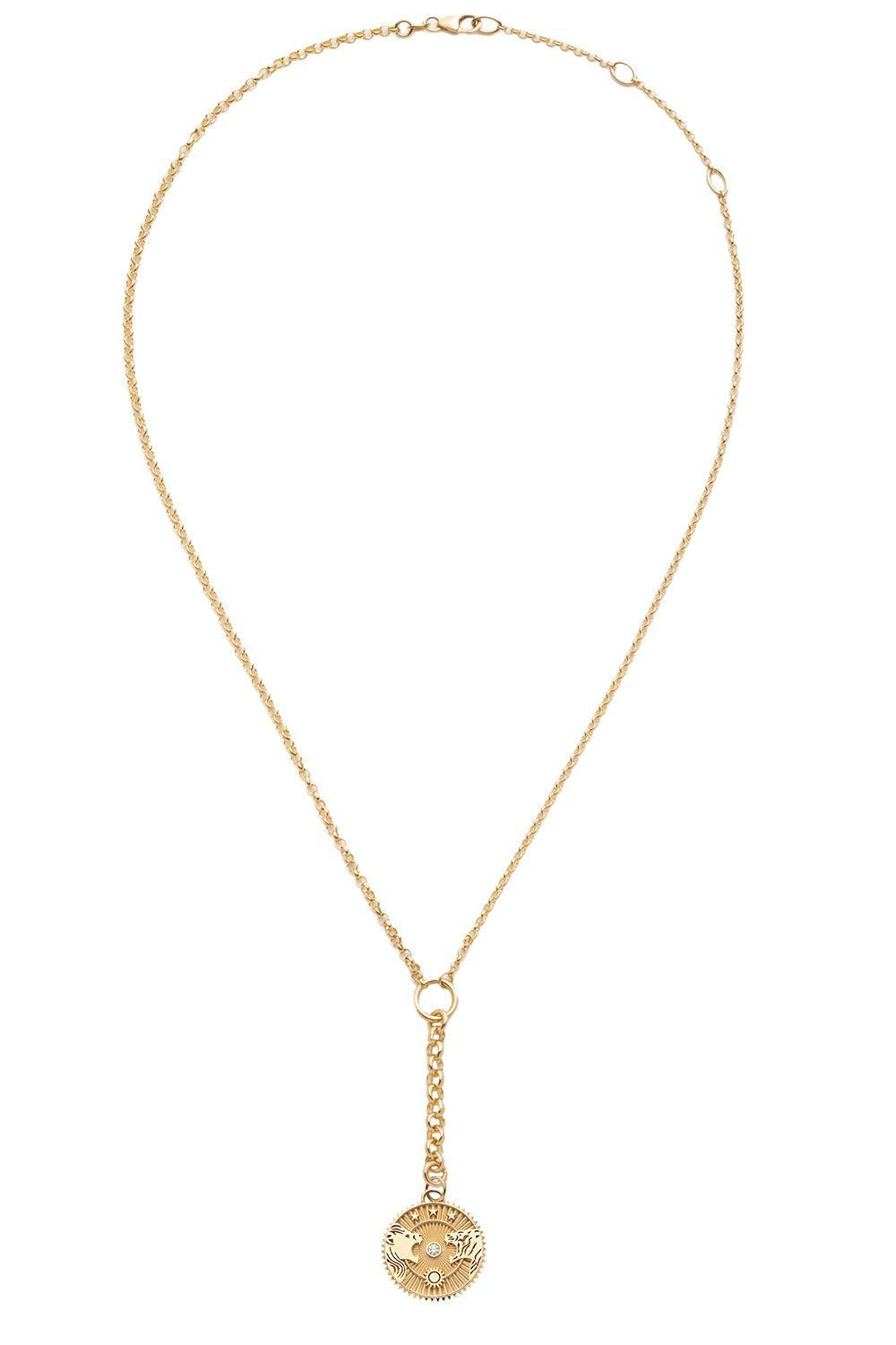 Resilience - Small Mixed Belcher Extension Necklace-YELLOW GOLD-JEWELRYFINE JEWELNECKLACE O-FOUNDRAE