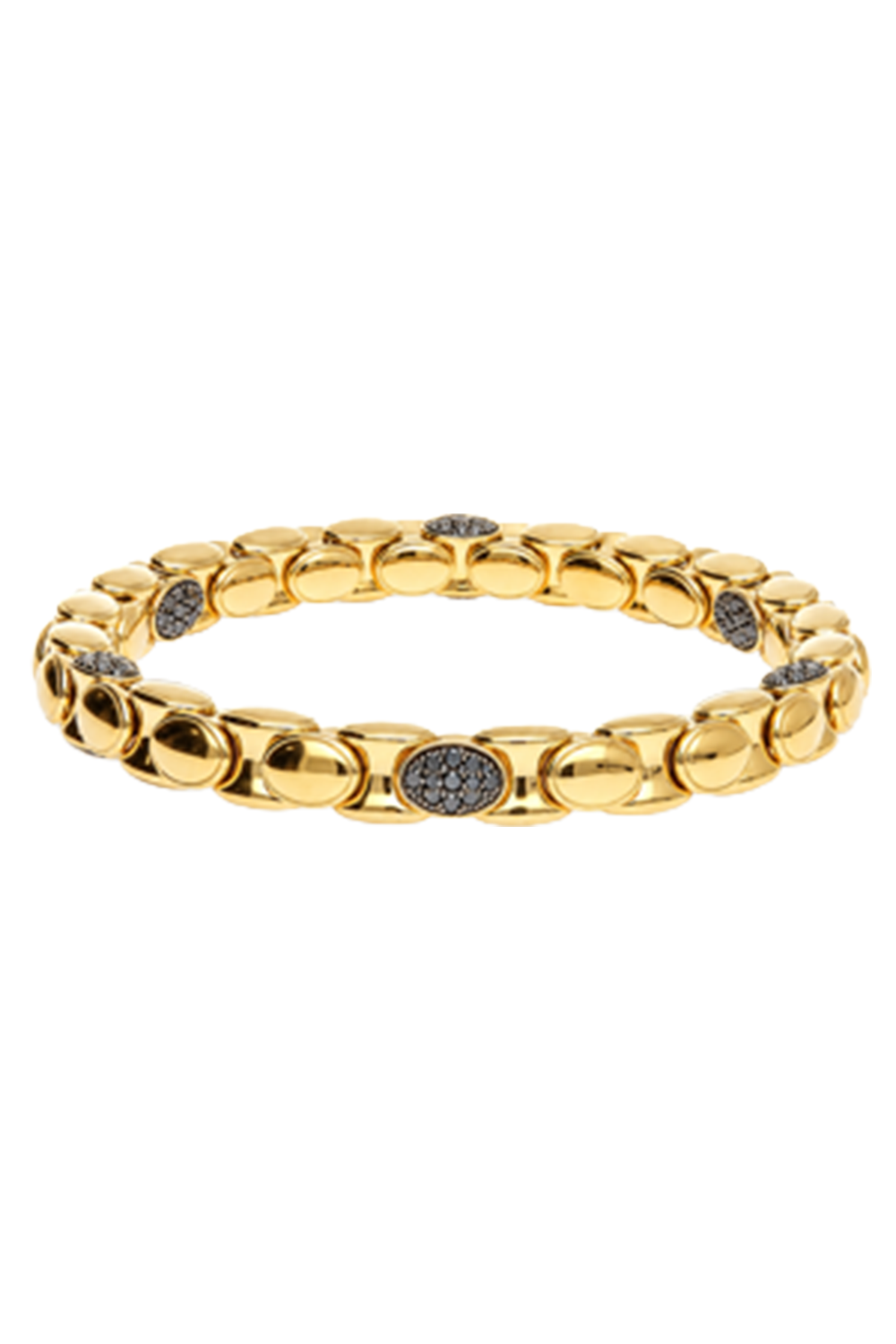 Six Black Diamond Anaconda Bracelet