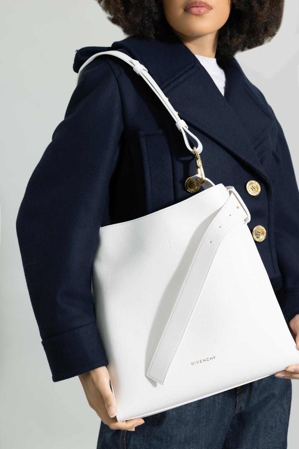 Medium Belted Hobo Bag - Ivory-CREAM-HANDBAGSHOULDER-GIVENCHY