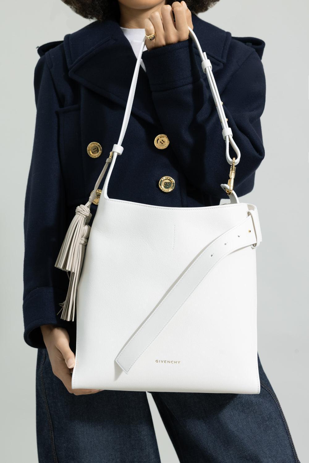 Medium Belted Hobo Bag - Ivory-CREAM-HANDBAGSHOULDER-GIVENCHY