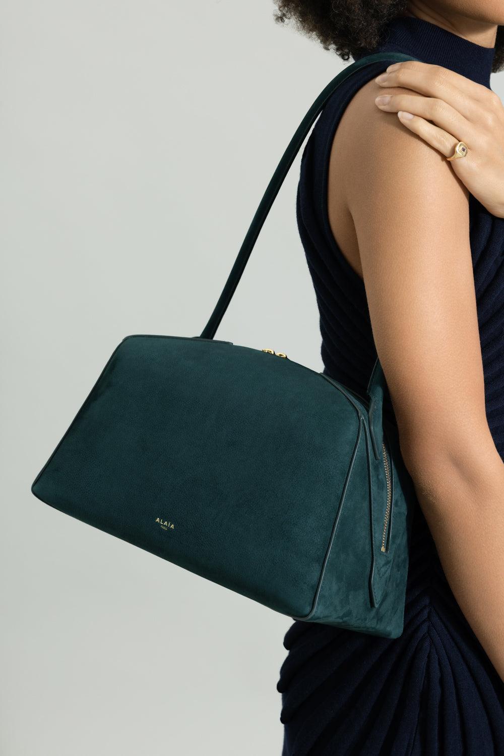 Medium Shoulder Bag - Green-VRTFORET-HANDBAGSHOULDER-ALAÏA