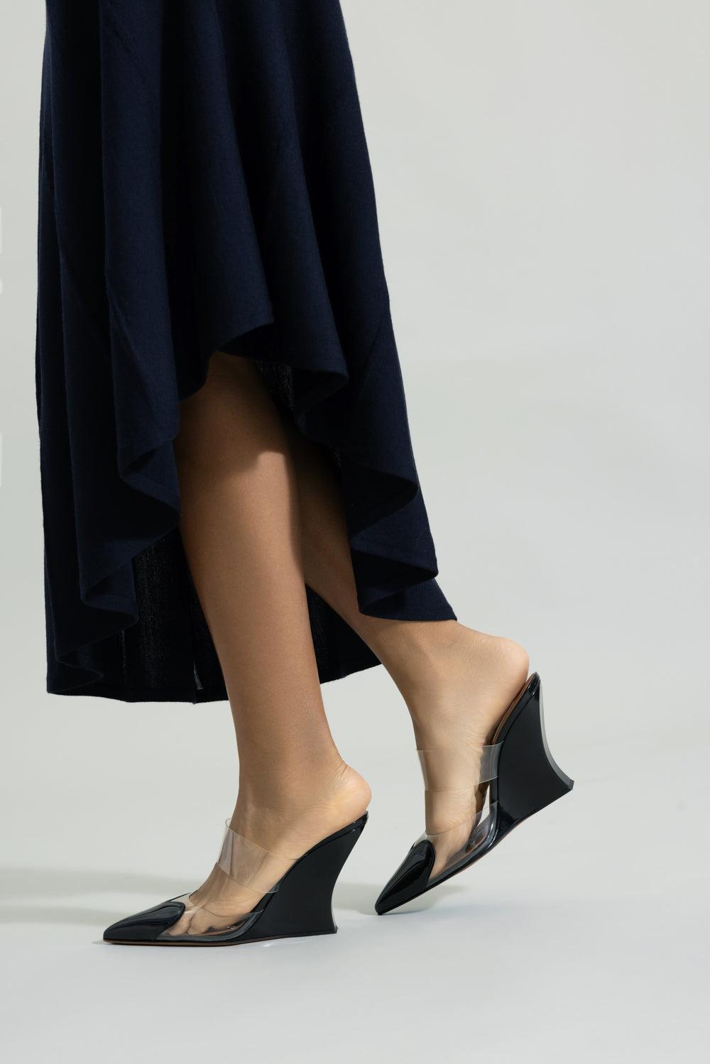 Wedge Mules 90-NOIR-36-SHOEMULE-ALAÏA