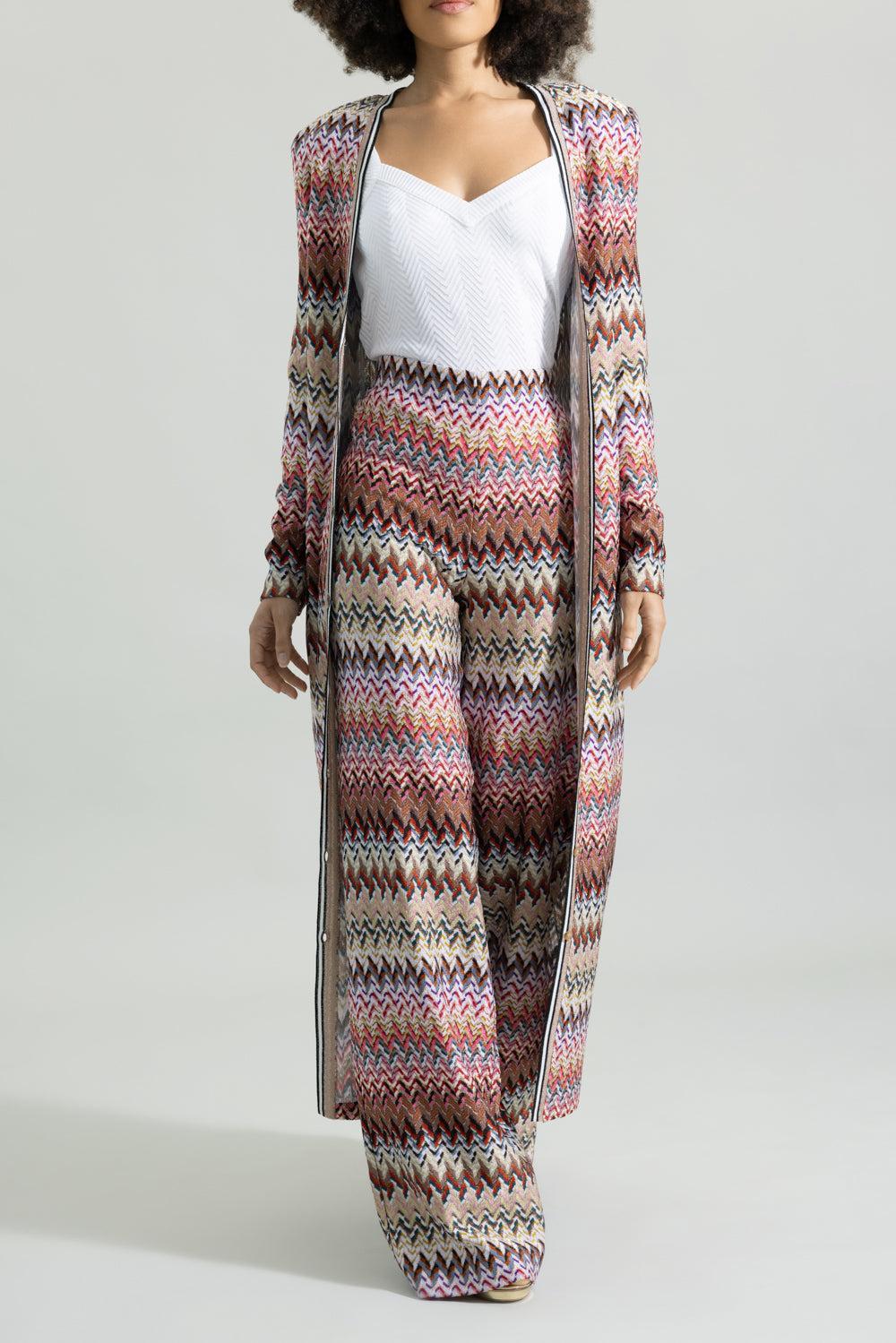Wide Leg Knit Trouser-MULTI-38-CLOTHINGPANTCASUAL-MISSONI
