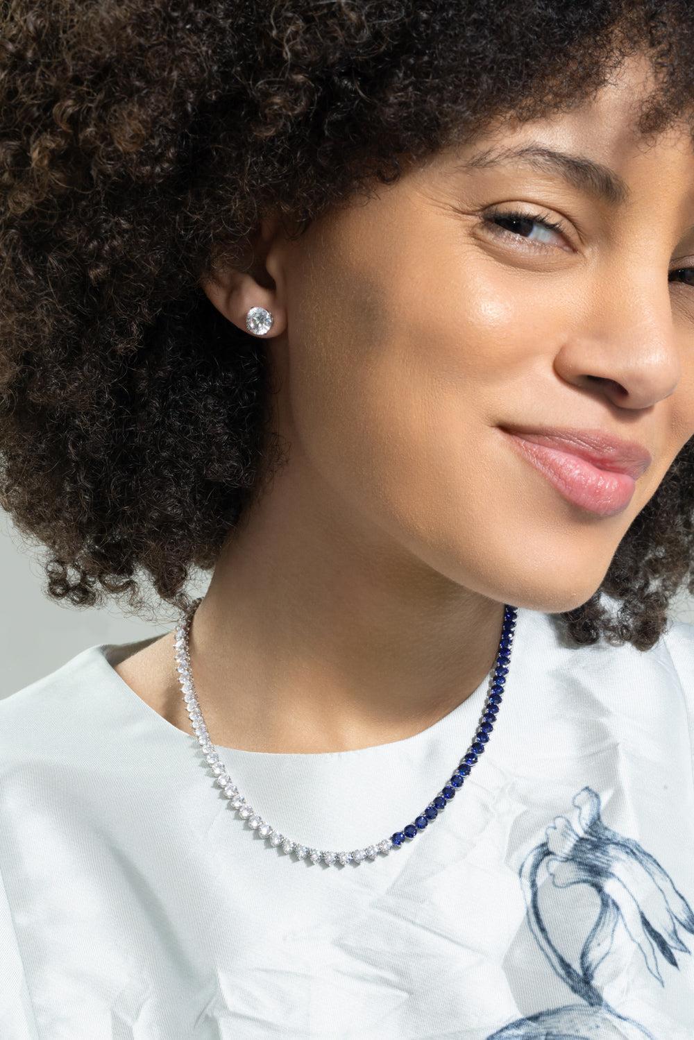 White Round Stud Earrings-WHITE-JEWELRYBOUTIQUEEARRING-FANTASIA by DESERIO