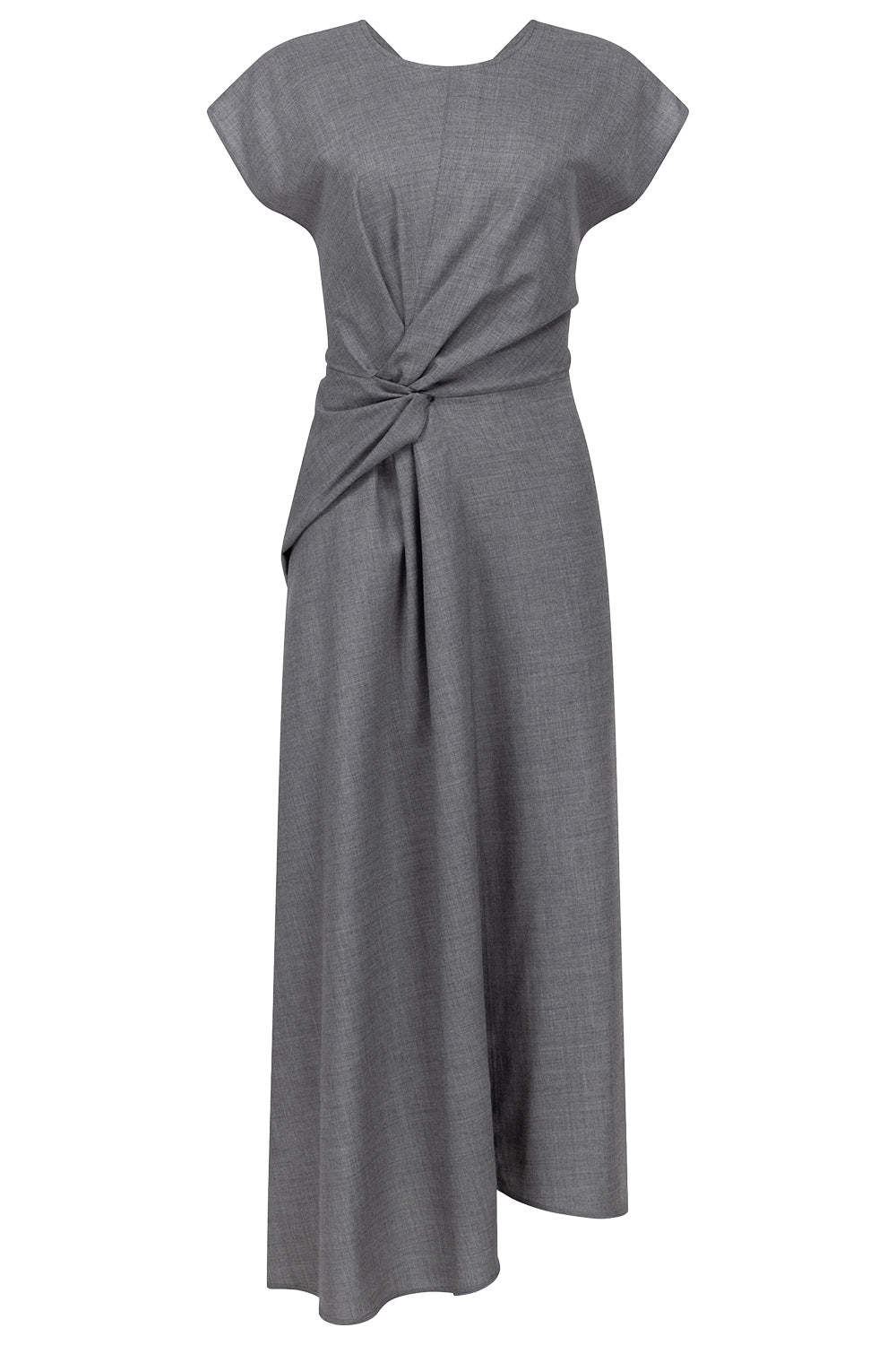 Aria Midi Dress - Light Grey