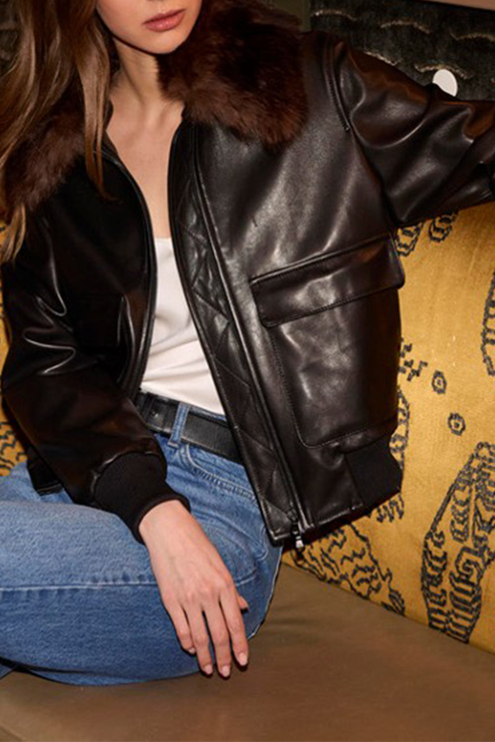 Sherling Collar Airirman Jacket
