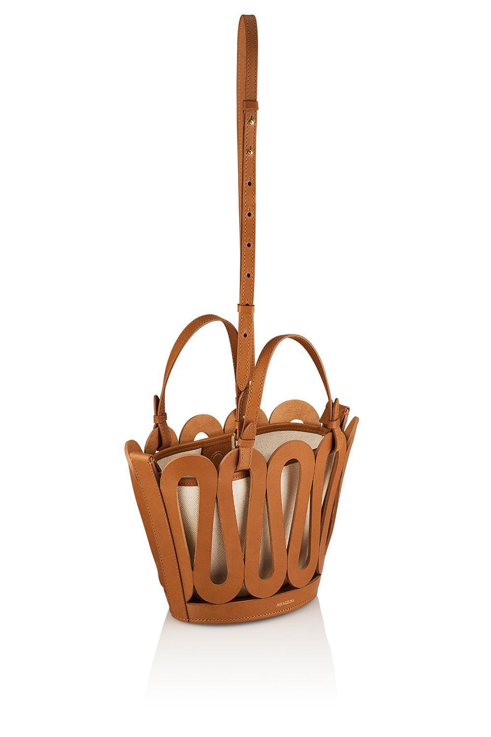 Medium Artistè Tote Bag - Natural Caramel-NTCARMGD-HANDBAGTOTES-AQUAZZURA