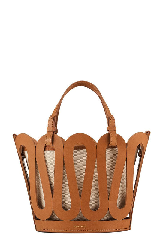 Medium Artistè Tote Bag - Natural Caramel-NTCARMGD-HANDBAGTOTES-AQUAZZURA