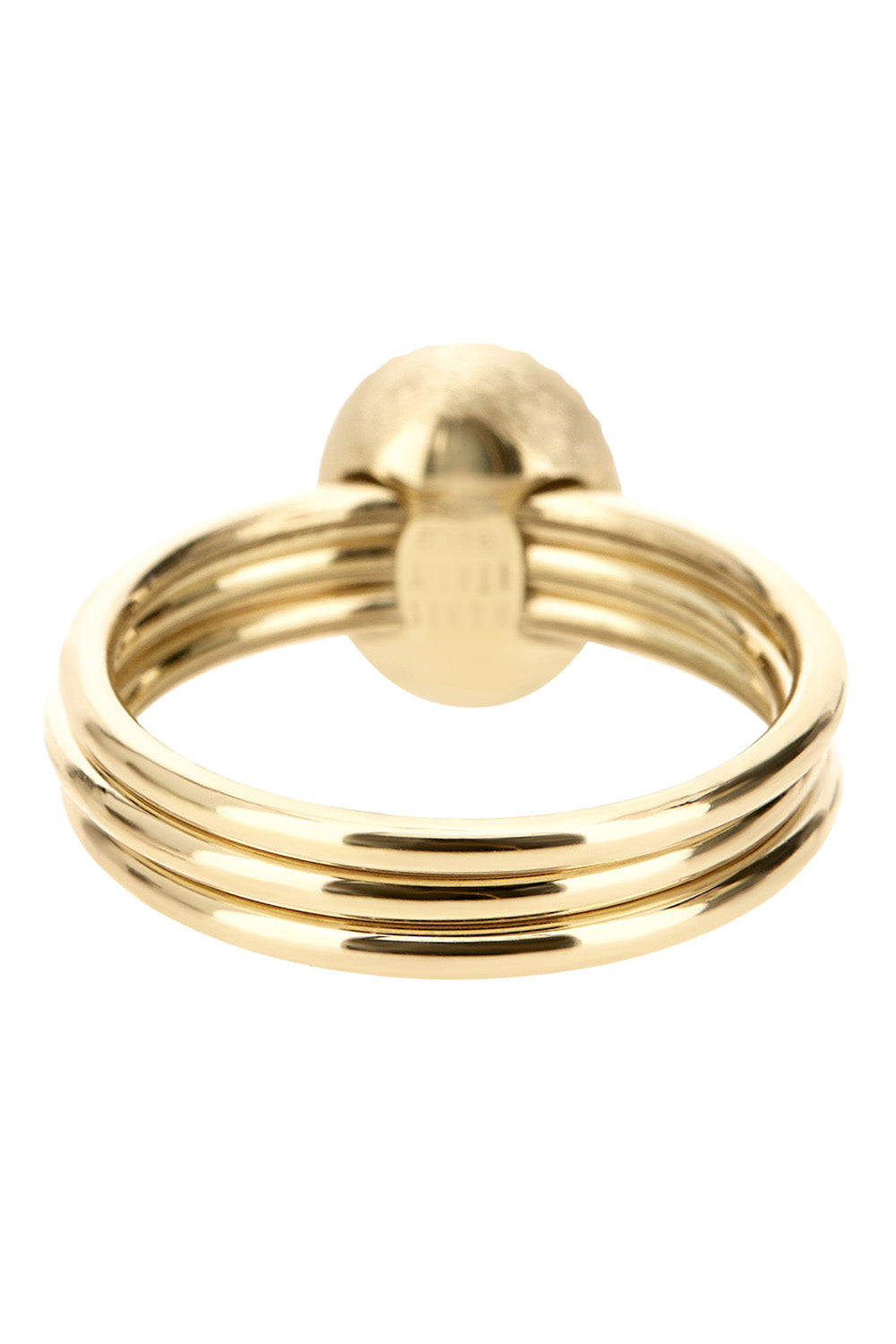 Diamond Halo Three Band Circle Ring