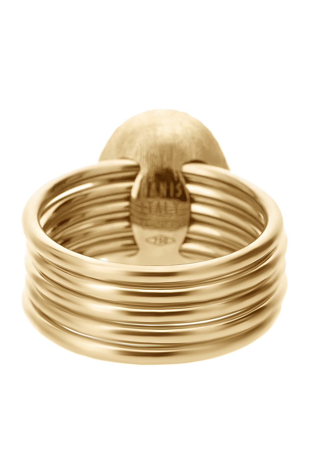 Diamond Boules Sway  Four Band Circle Ring