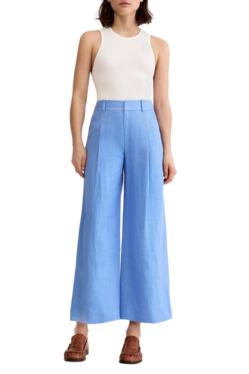Cropped Pleated Trouser-PERWNKLL-2-CLOTHINGPANTWIDE LEG-SMYTHE