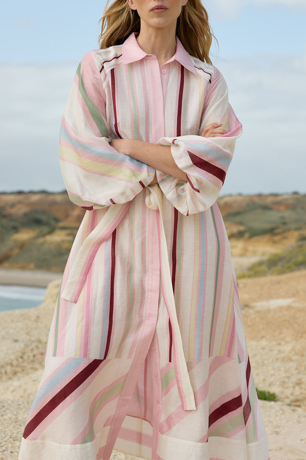 Saskia Midi Wrap Dress