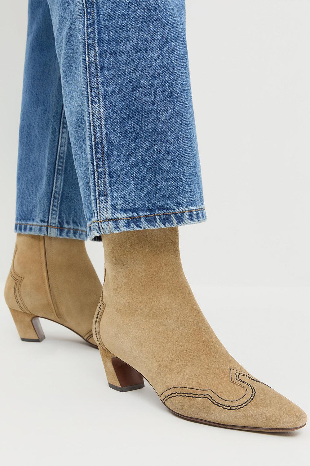 Aspen Heeled Ankle Boot-BROWN-6-SHOEBOOT-LOEFFLER RANDALL