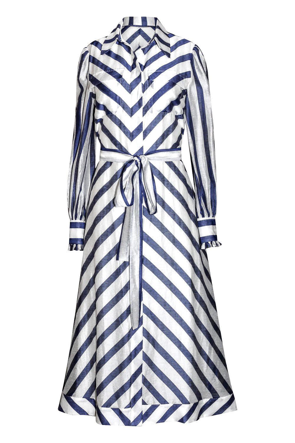 Yasmine Dress-STRIPE-2-CLOTHINGDRESSCASUAL-ASTON STUDIO