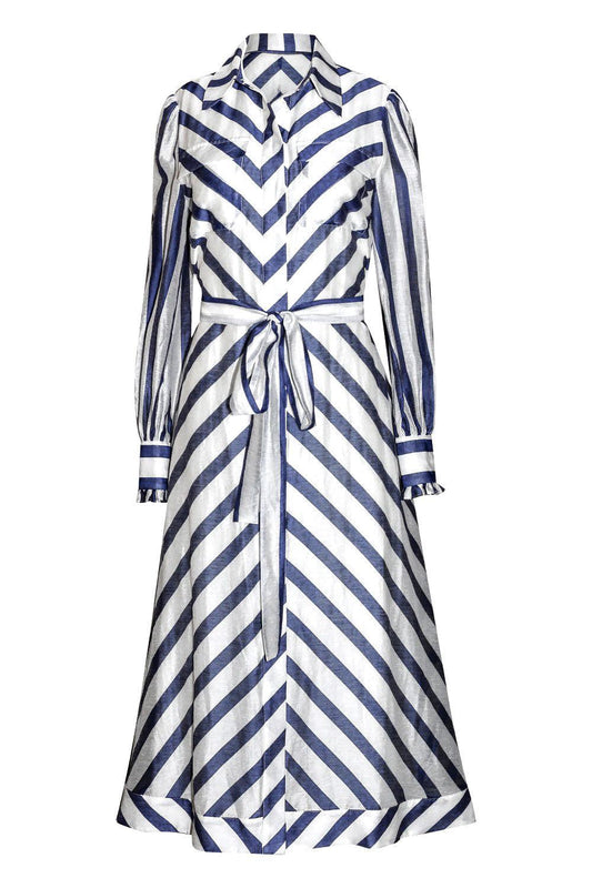 Yasmine Dress-STRIPE-2-CLOTHINGDRESSCASUAL-ASTON STUDIO