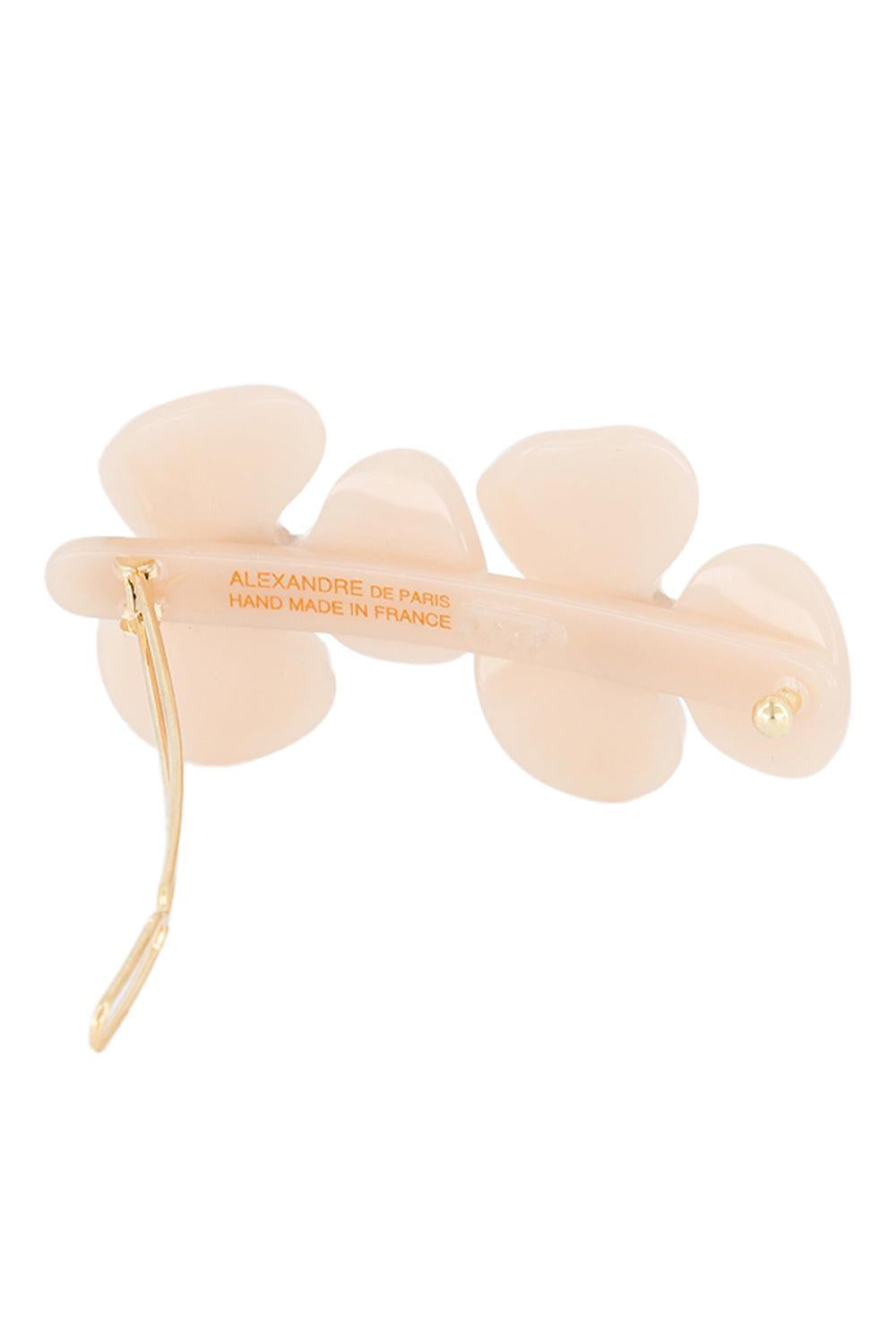 Camelia Side Barette-CREAM-ACCESSORIESPECIALPOP UP-ALEXANDRE DE PARIS