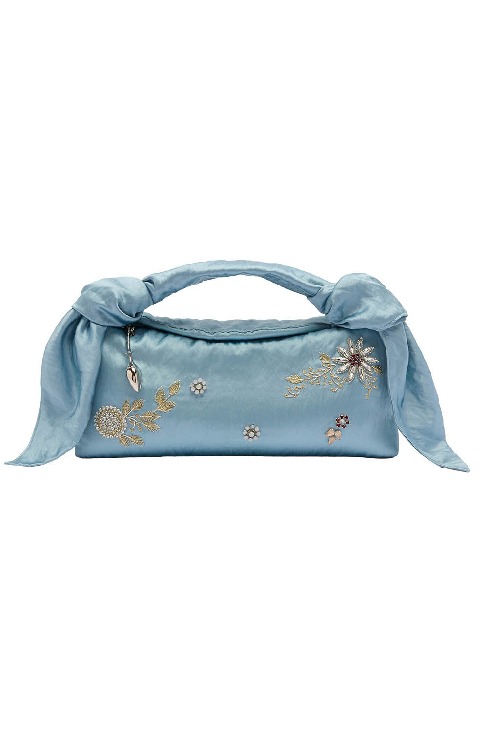 Embellished East West Bloom Bag - Artist Blue