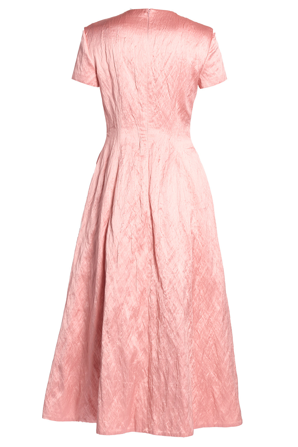 Textured Short Sleeve Dress