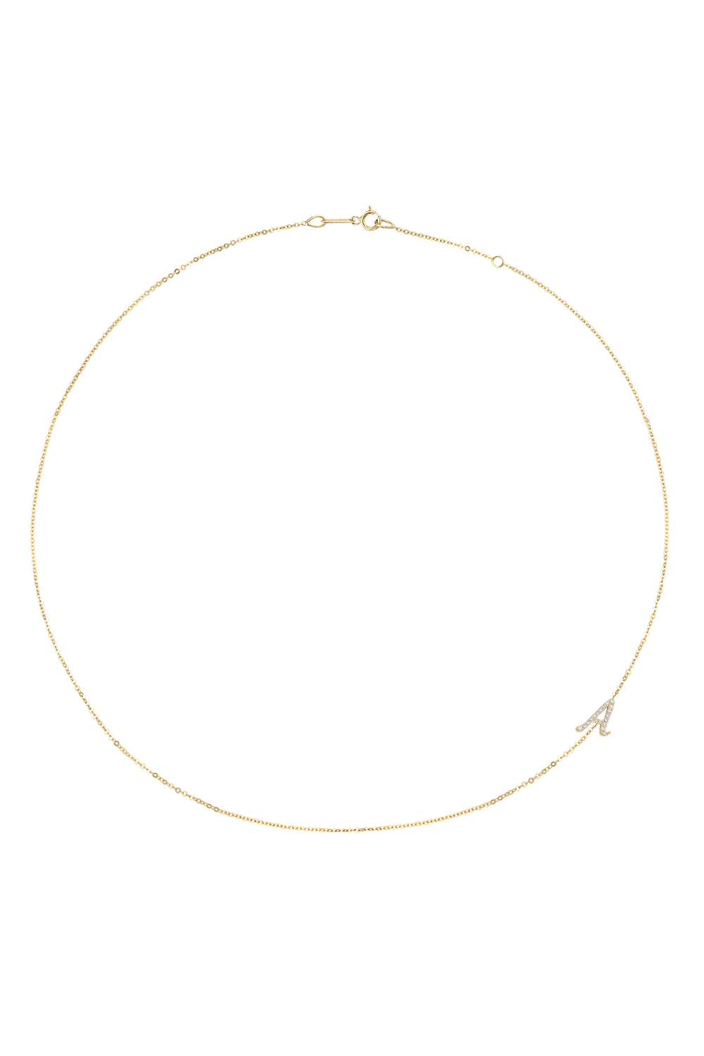 Diamond Double Sided Initial Necklace