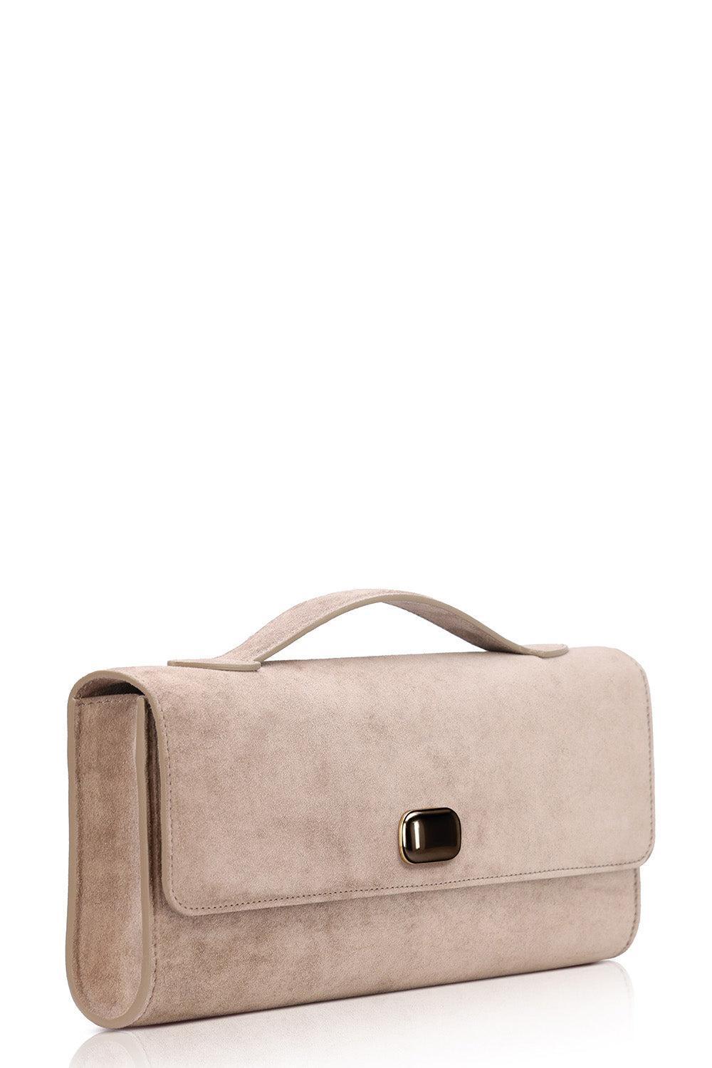 Alex Clutch - Stone Grey-STONE-HANDBAGCLUTCHES-JEFFREY LEVINSON