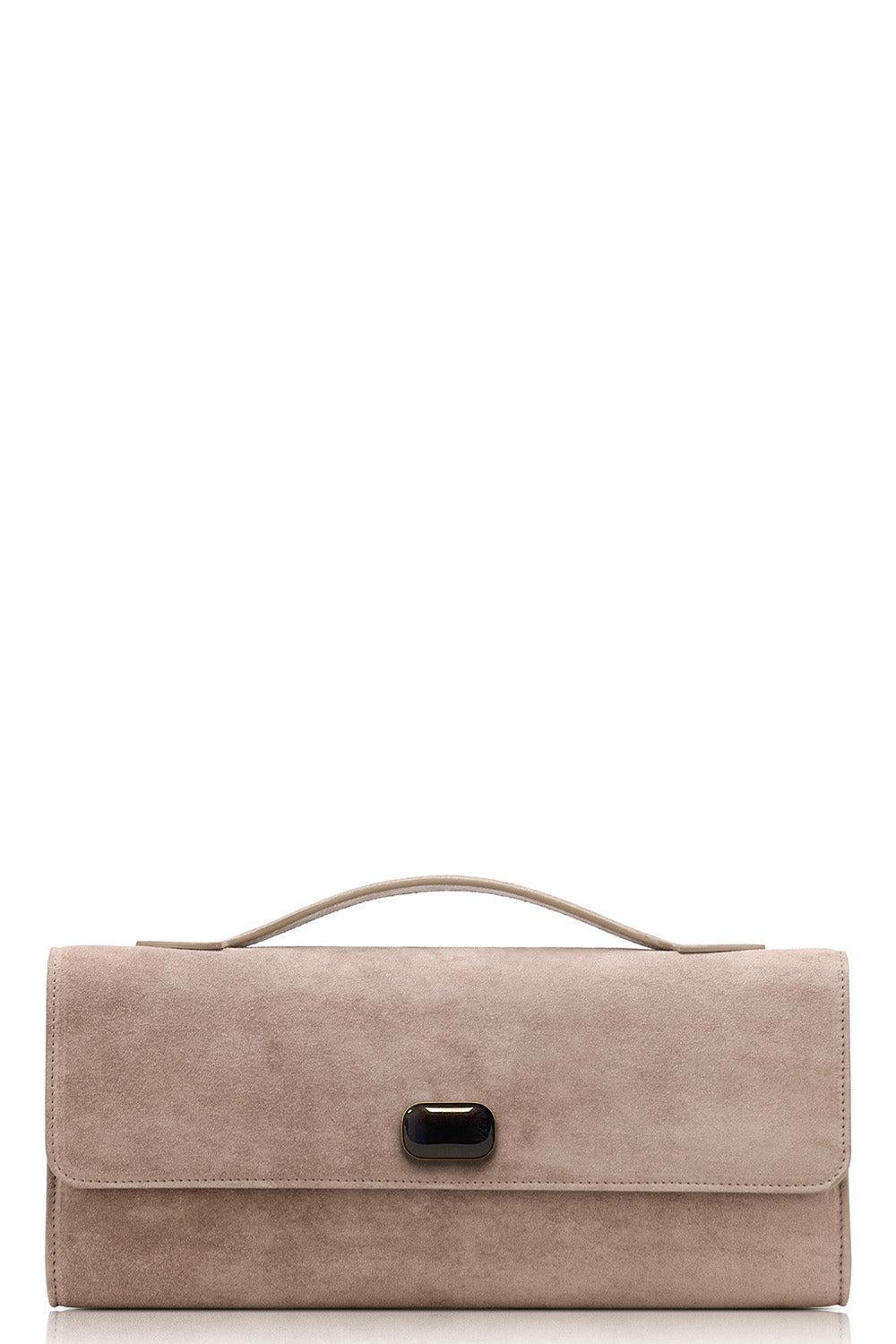 Alex Clutch - Stone Grey-STONE-HANDBAGCLUTCHES-JEFFREY LEVINSON