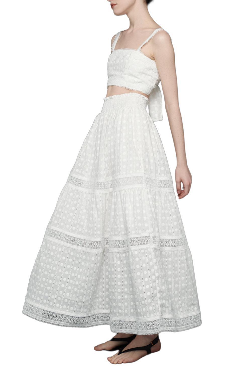 Angela Maxi Skirt-WHITE-XS-CLOTHINGSKIRTMAXI-WAIMARI