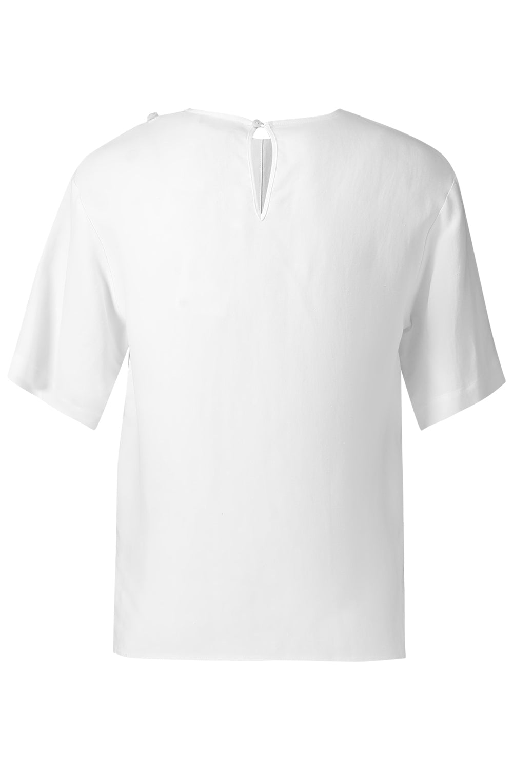 Delos Short Sleeve T-Shirt-WHITE-38-CLOTHINGTOPBLOUSE-ANTONELLI 