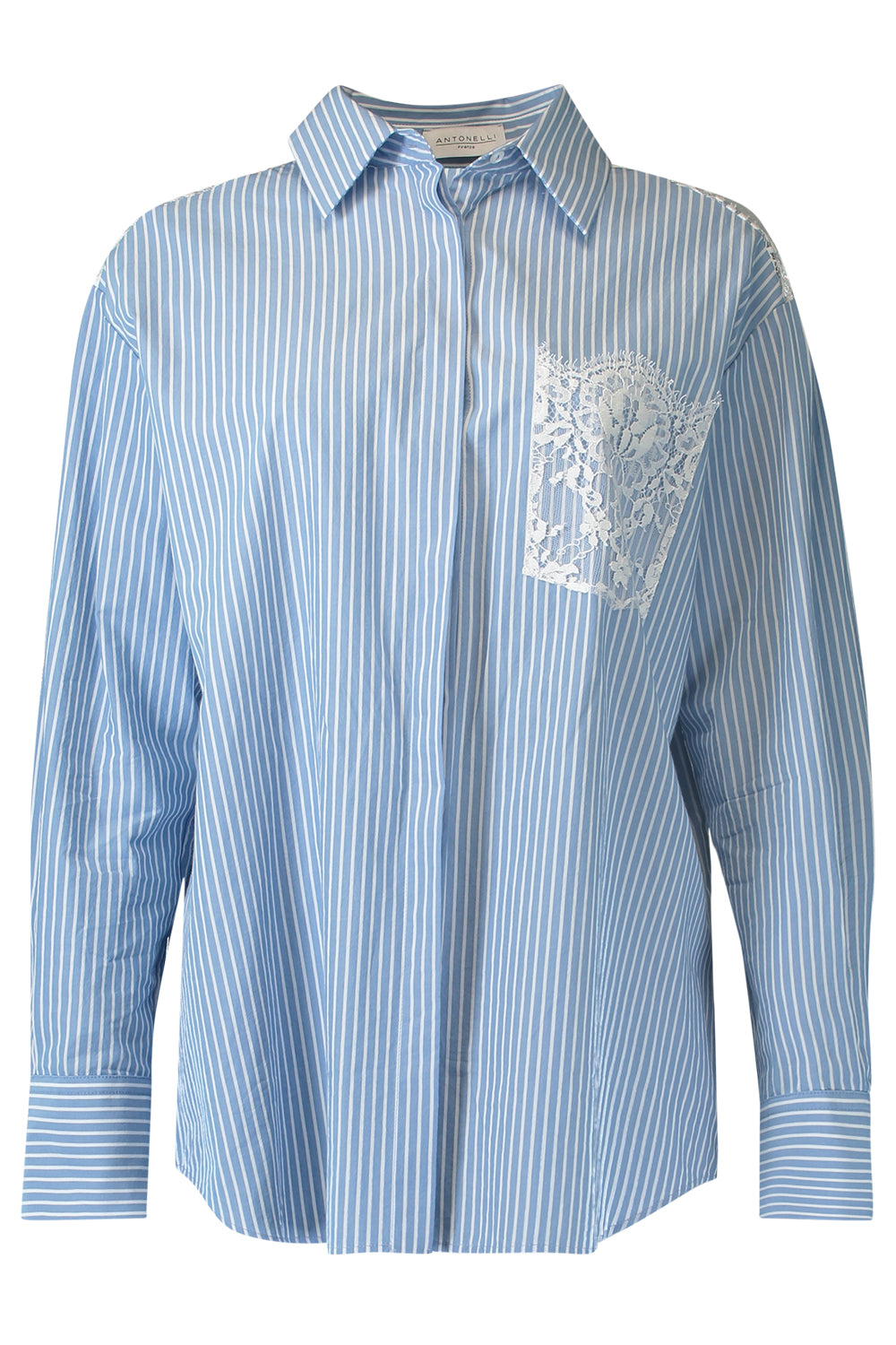  Janville Lace Detail Blouse-BLUE-38-CLOTHINGTOPBLOUSE-ANTONELLI 