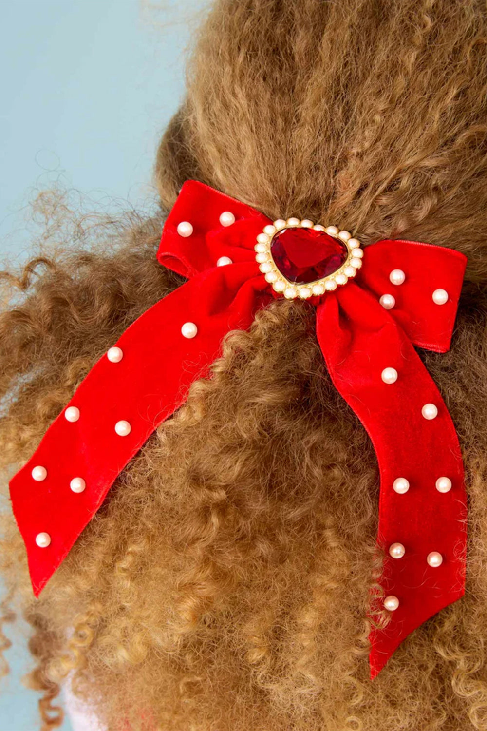 Ruby Red Heartfelt Hairbow
