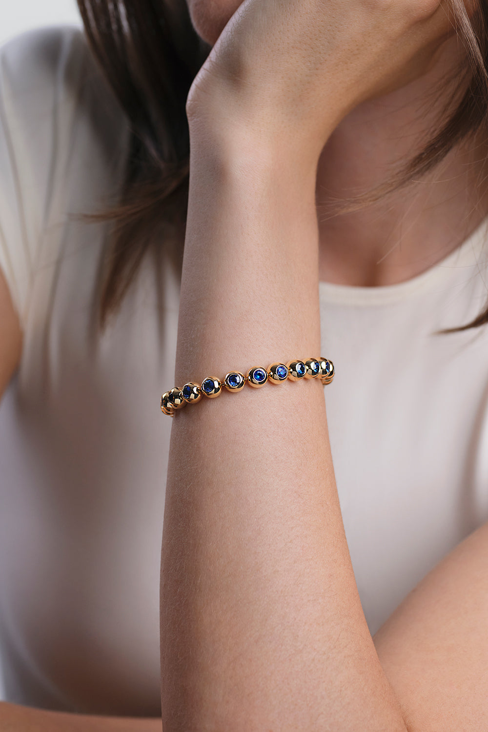Diamond Stella Triplet Station Bracelet