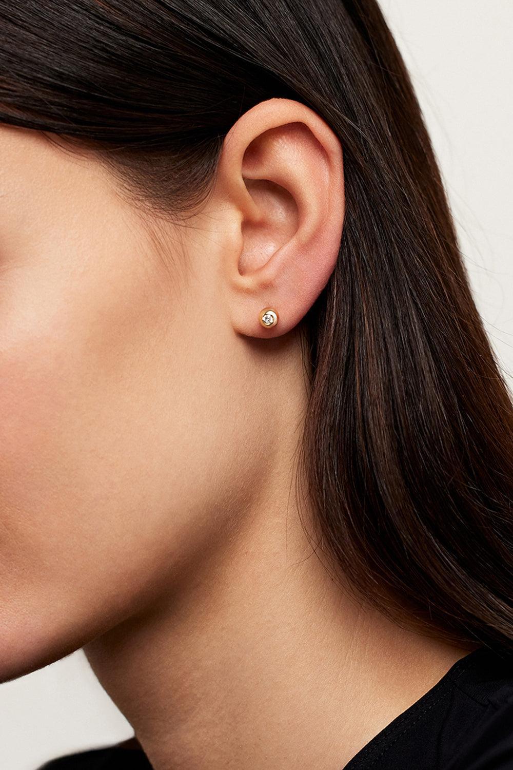 Small Neon Yellow Audrey Stud Earrings-YELLOW GOLD-YLW-JEWELRYFINE JEWELEARRING-MELISSA KAYE