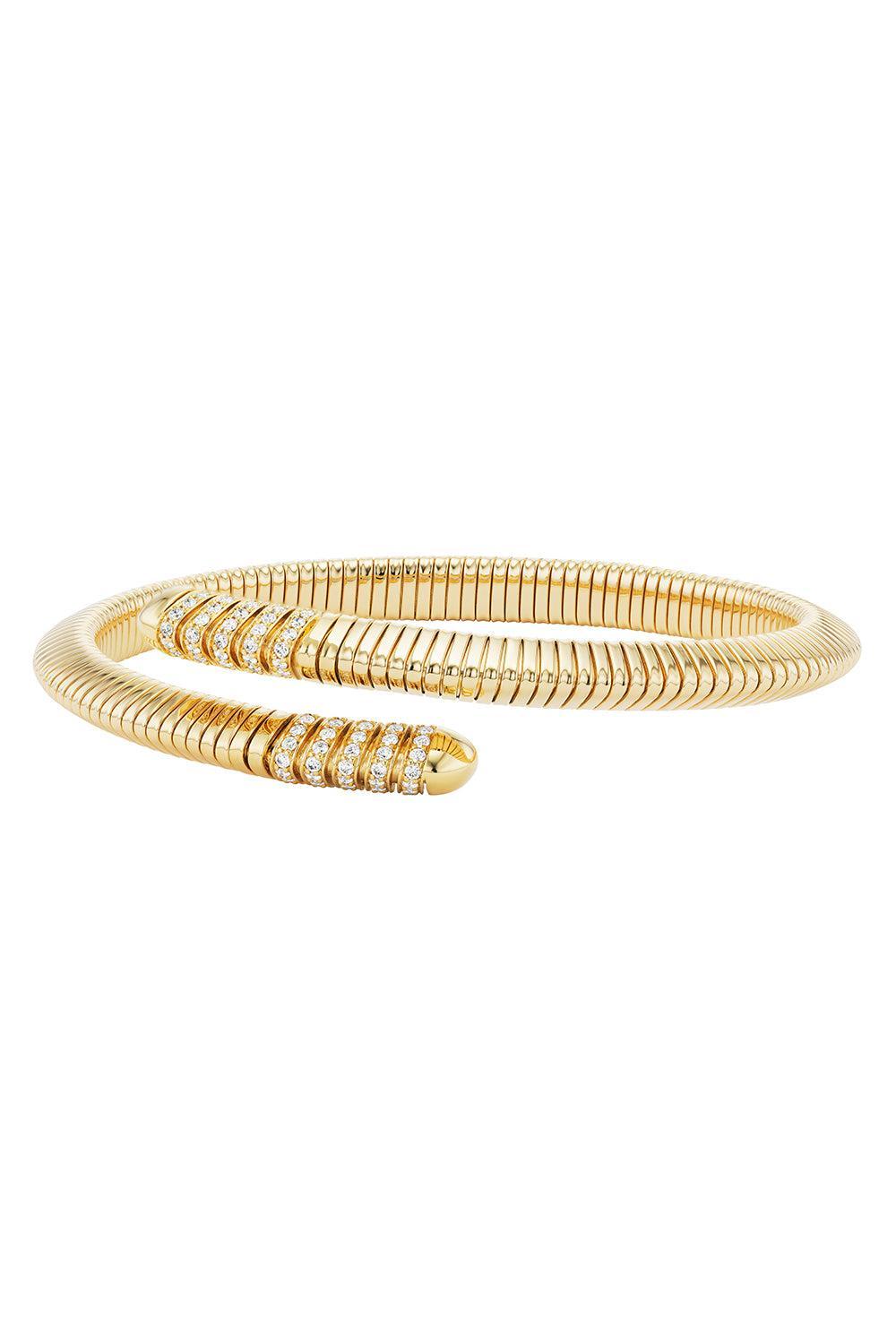 Diamond Tri Tubogas Bracelet-YELLOW GOLD-JEWELRYFINE JEWELBRACELET O-EMILY P WHEELER