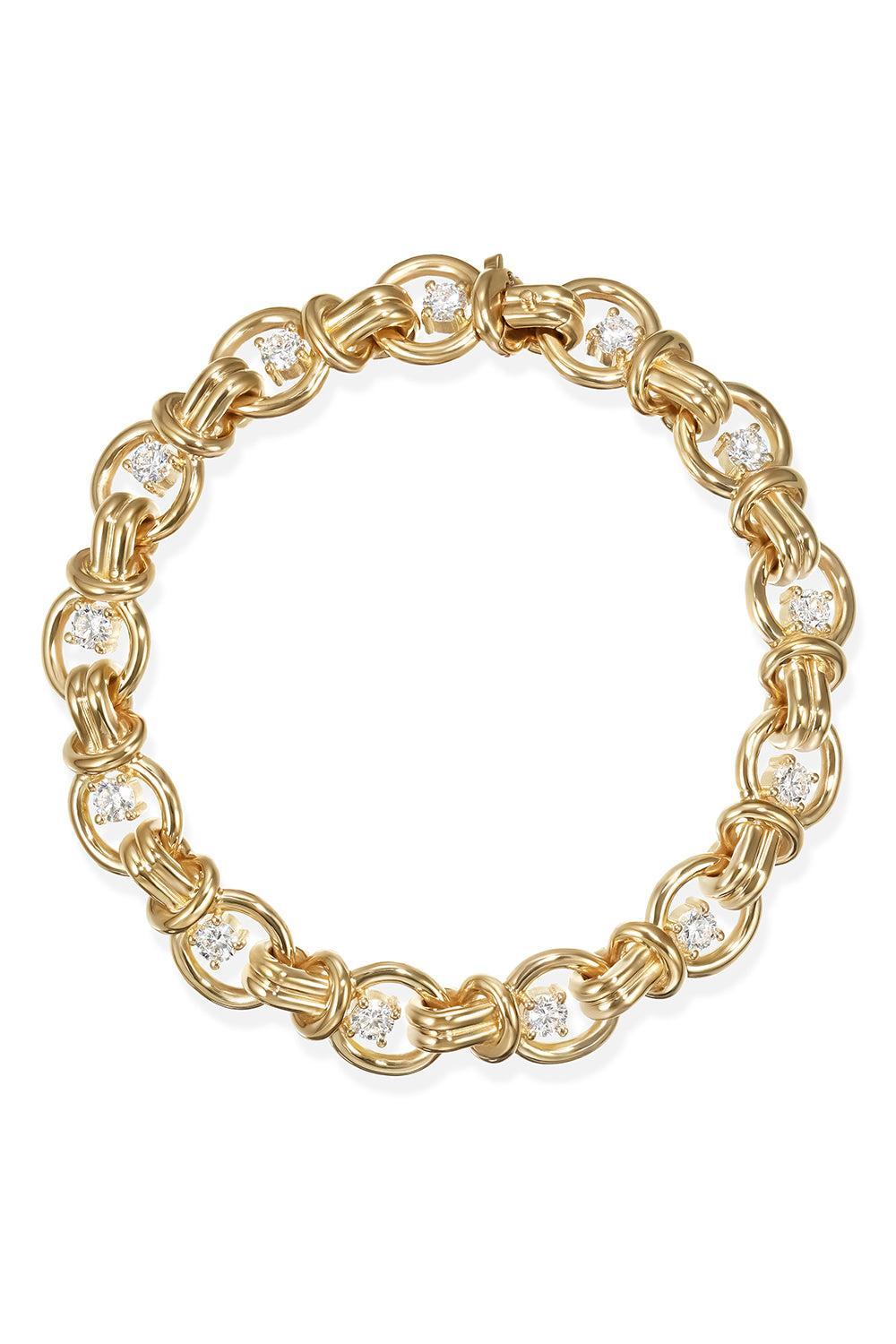 Diamond Rocky Bracelet-YELLOW GOLD-7-JEWELRYFINE JEWELBRACELET O-MELISSA KAYE