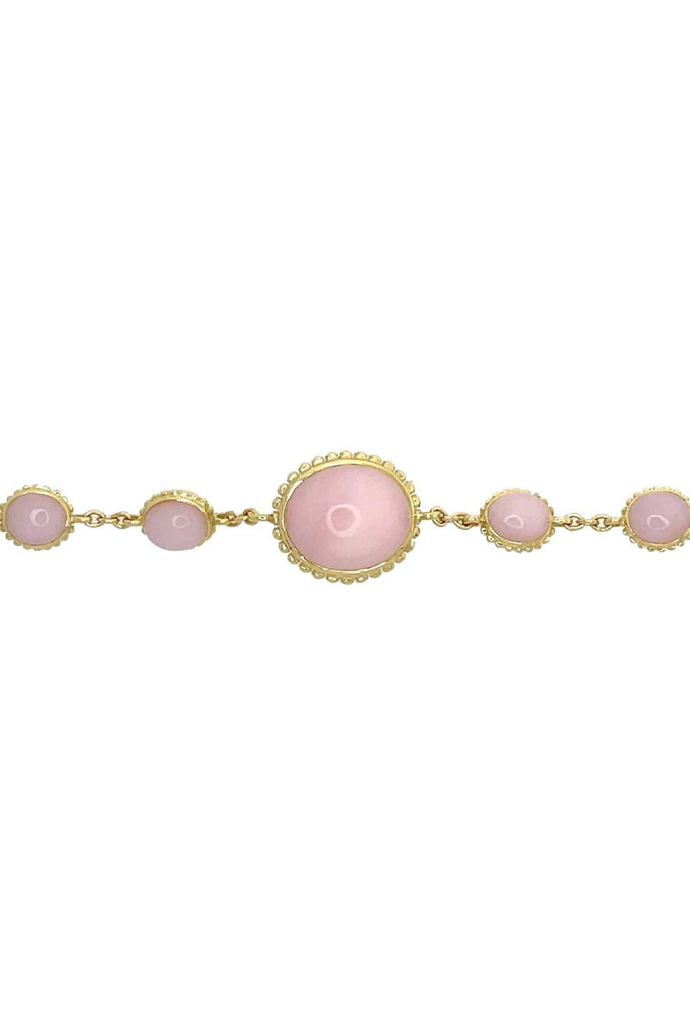 Pink Opal Bracelet-YELLOW GOLD-8-JEWELRYFINE JEWELBRACELET O-PIRANESI