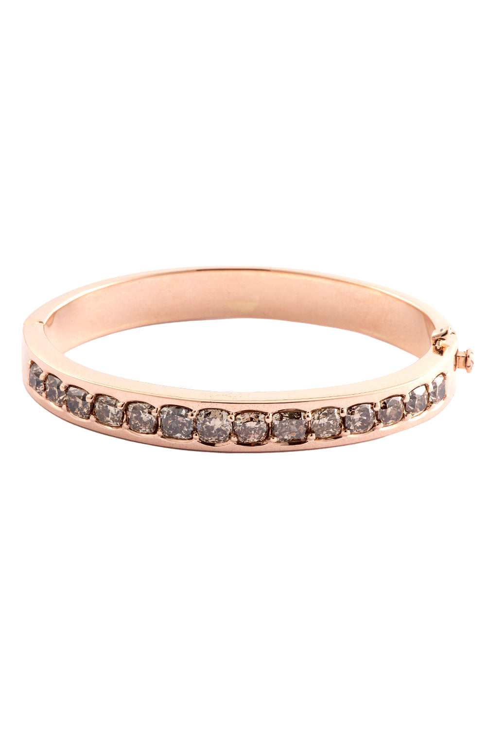 Champagne Diamond Bangle Bracelet
