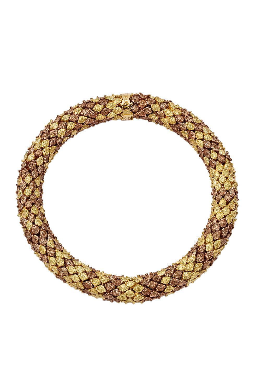 Florentine Finish Twister Luxe Bracelet-YELLOW GOLD-JEWELRYFINE JEWELBRACELET O-CAROLINA BUCCI
