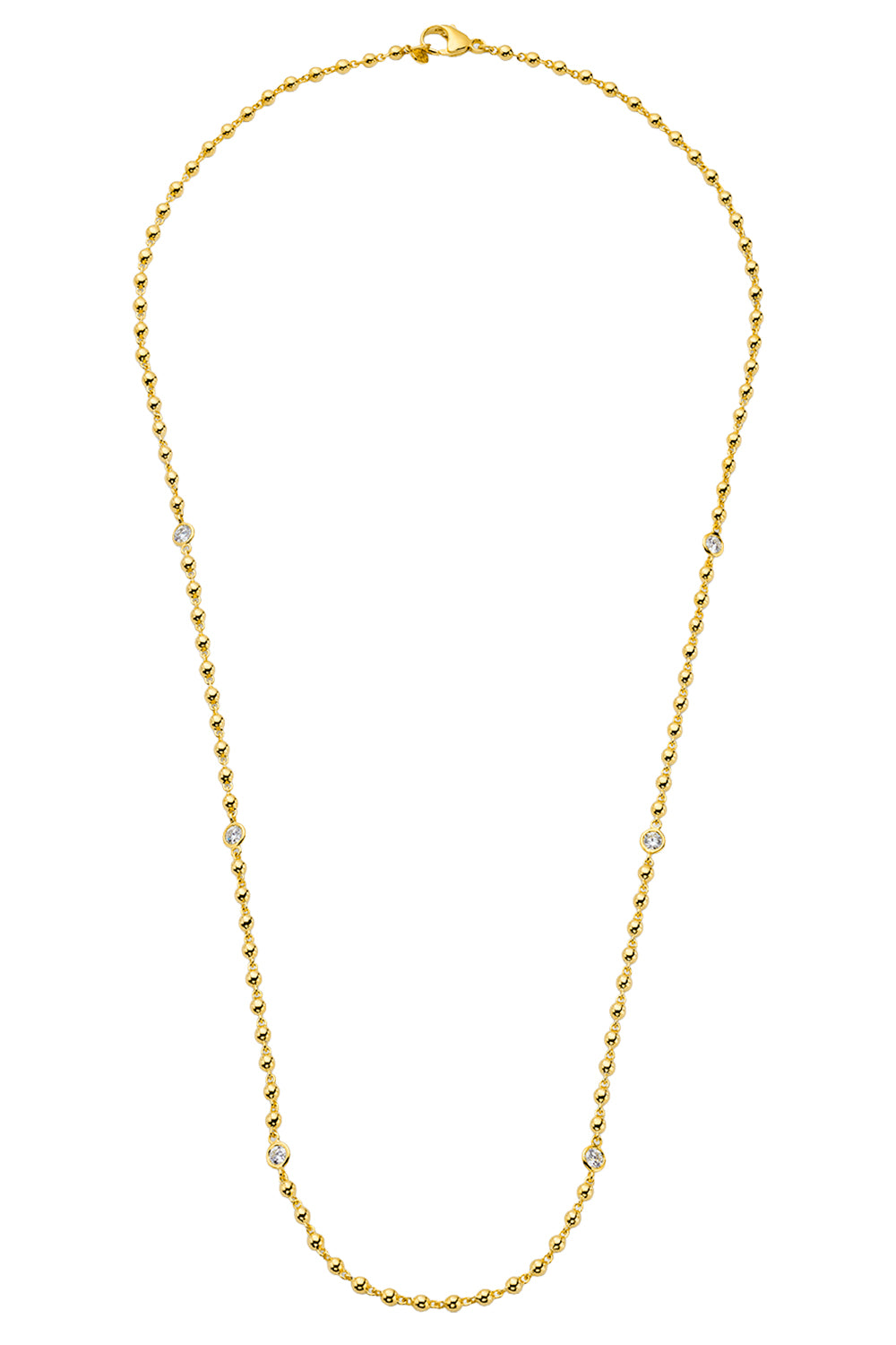 Diamond Ball Chain Necklace