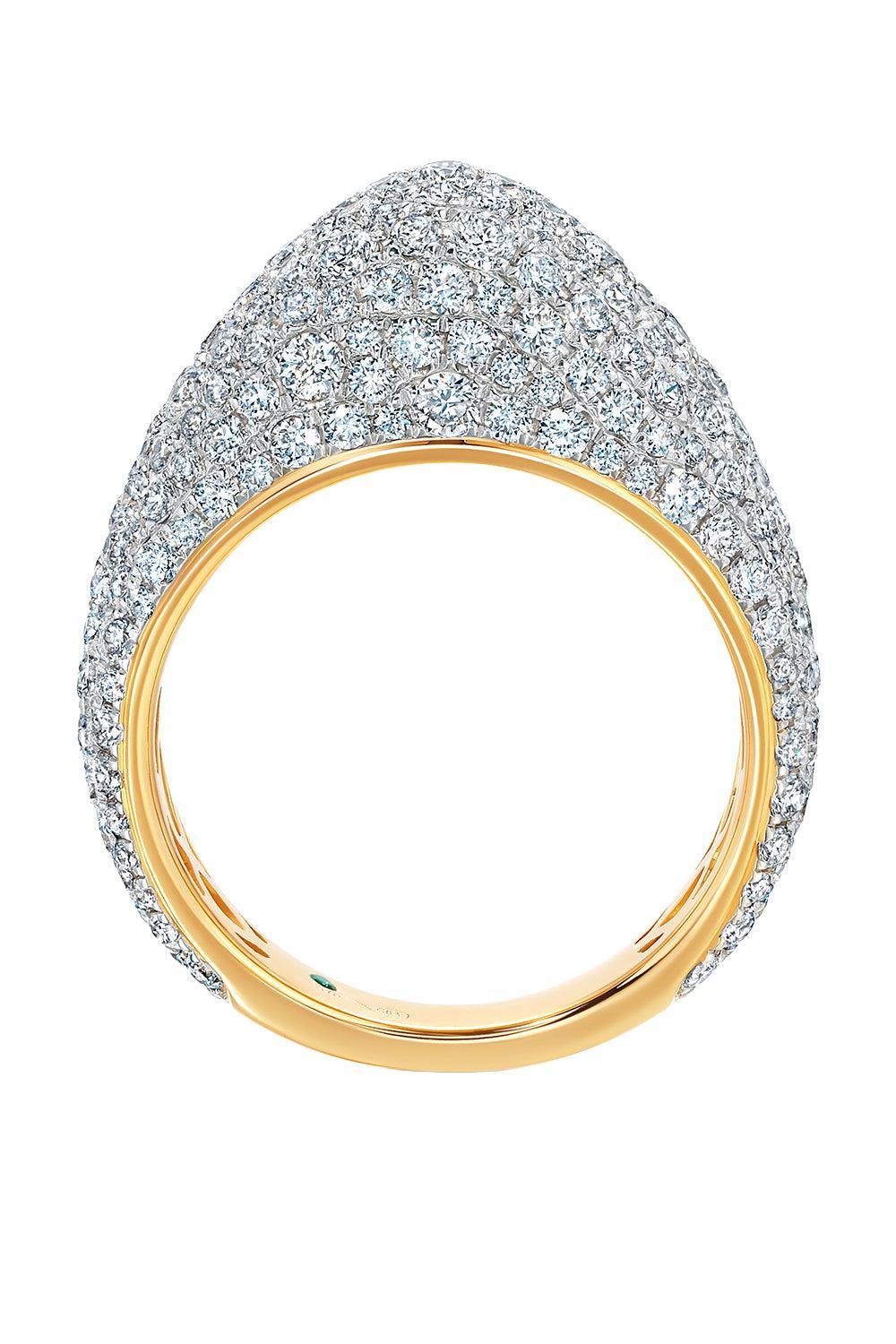 Diamond Bahia Ring-YELLOW GOLD-7-JEWELRYFINE JEWELRING-GRAZIELA