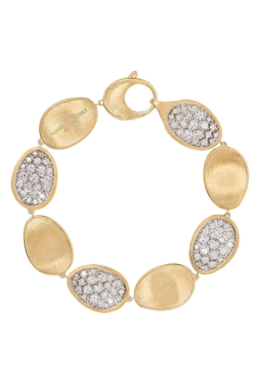 Diamond Lunaria Alternating Petal Bracelet