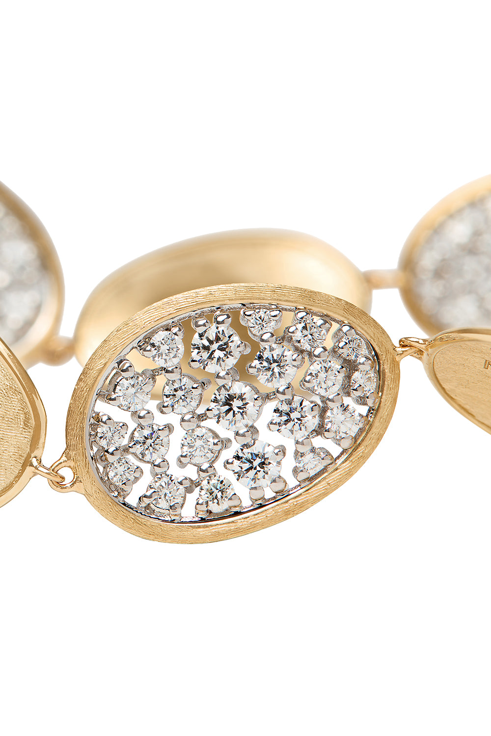 Diamond Lunaria Alternating Petal Bracelet