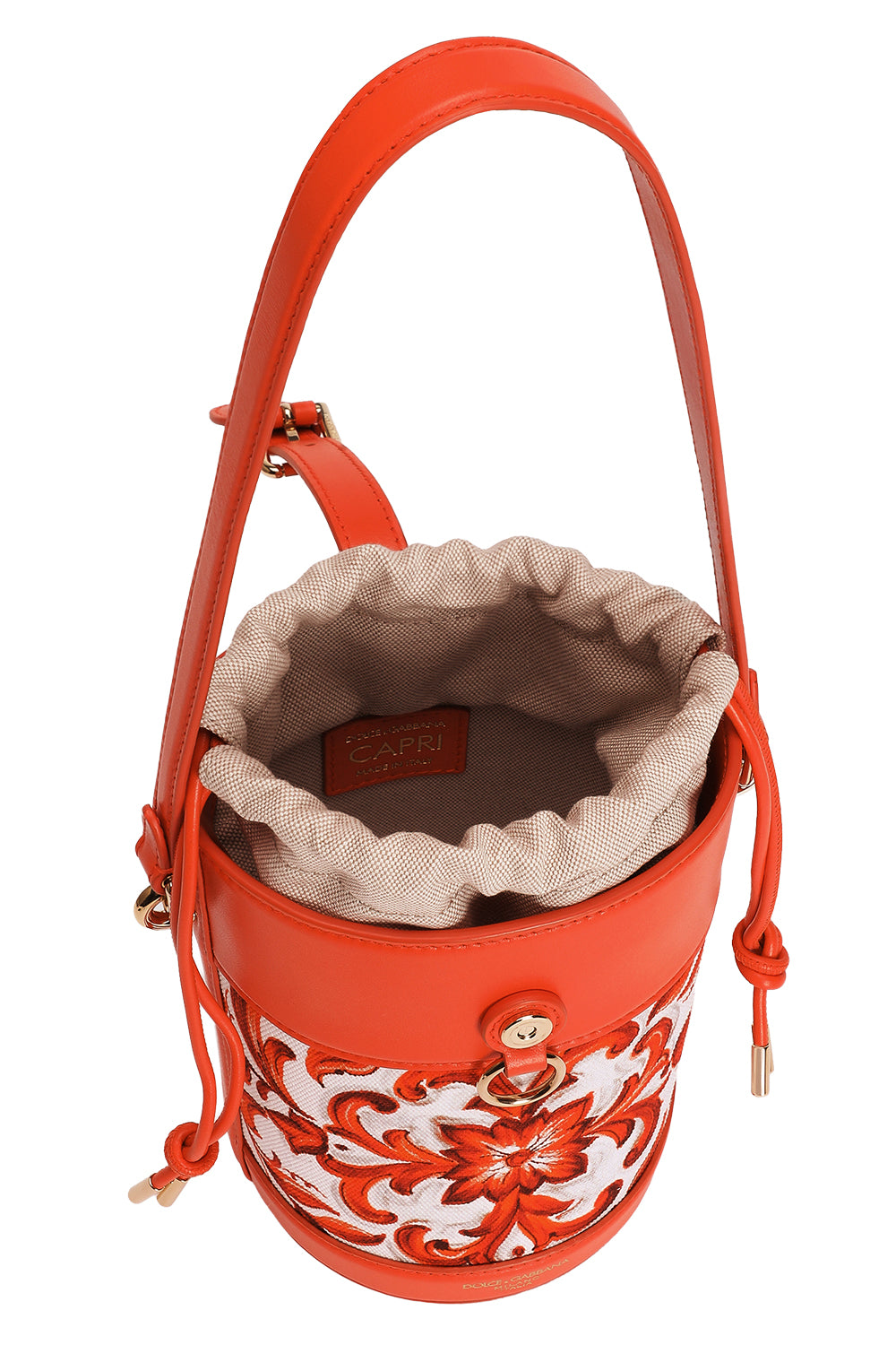 Capri Bucket Bag - Maiolica Orange