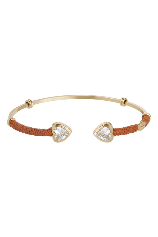 Orange Duality Amore Strass Bracelet